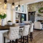 luxurious modern farmhouse in Portland offers a relaxed and refined approach to golf course living and an open feel