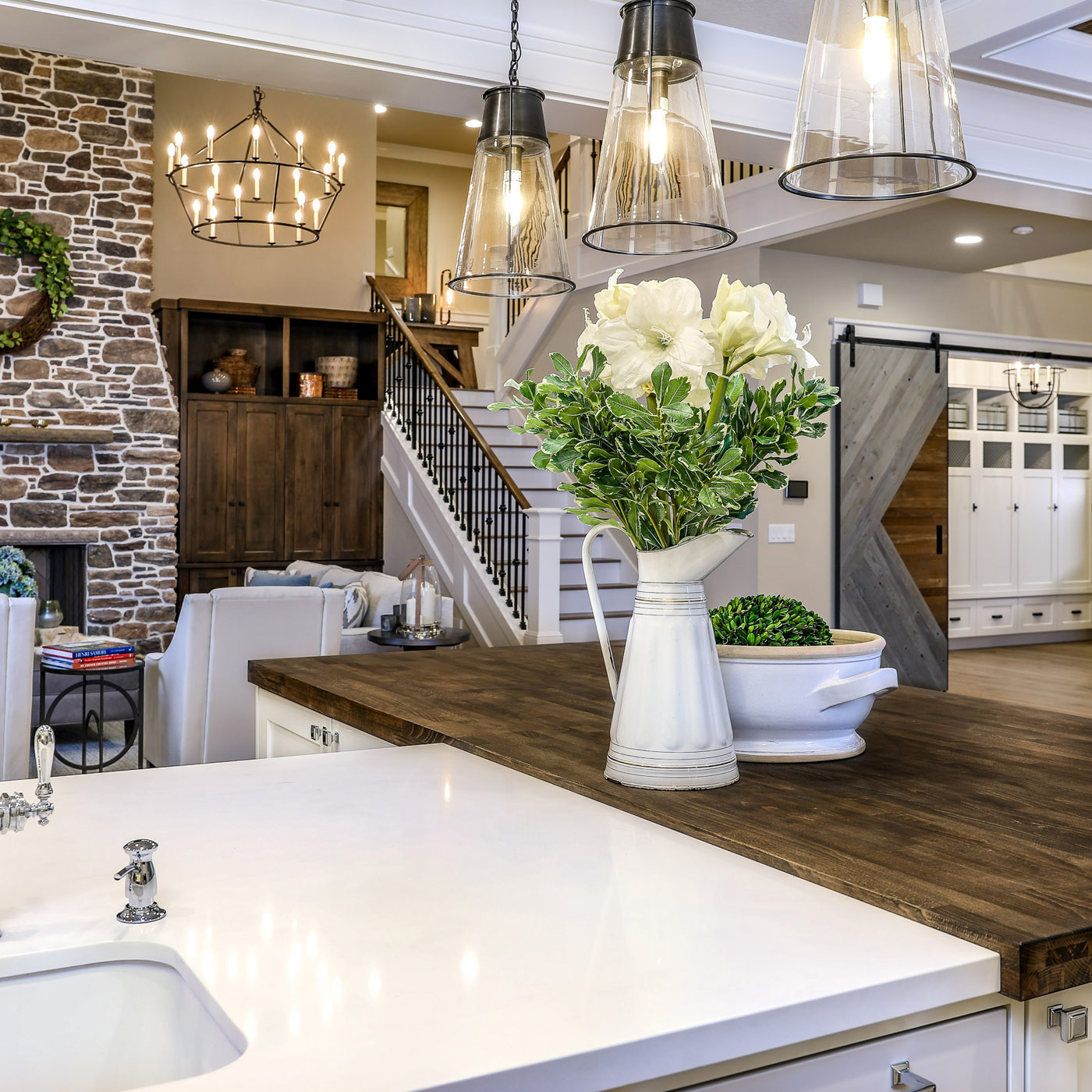 luxury modern farmhouse in beaverton offers a relaxed and refined approach to golf course living and an open feel