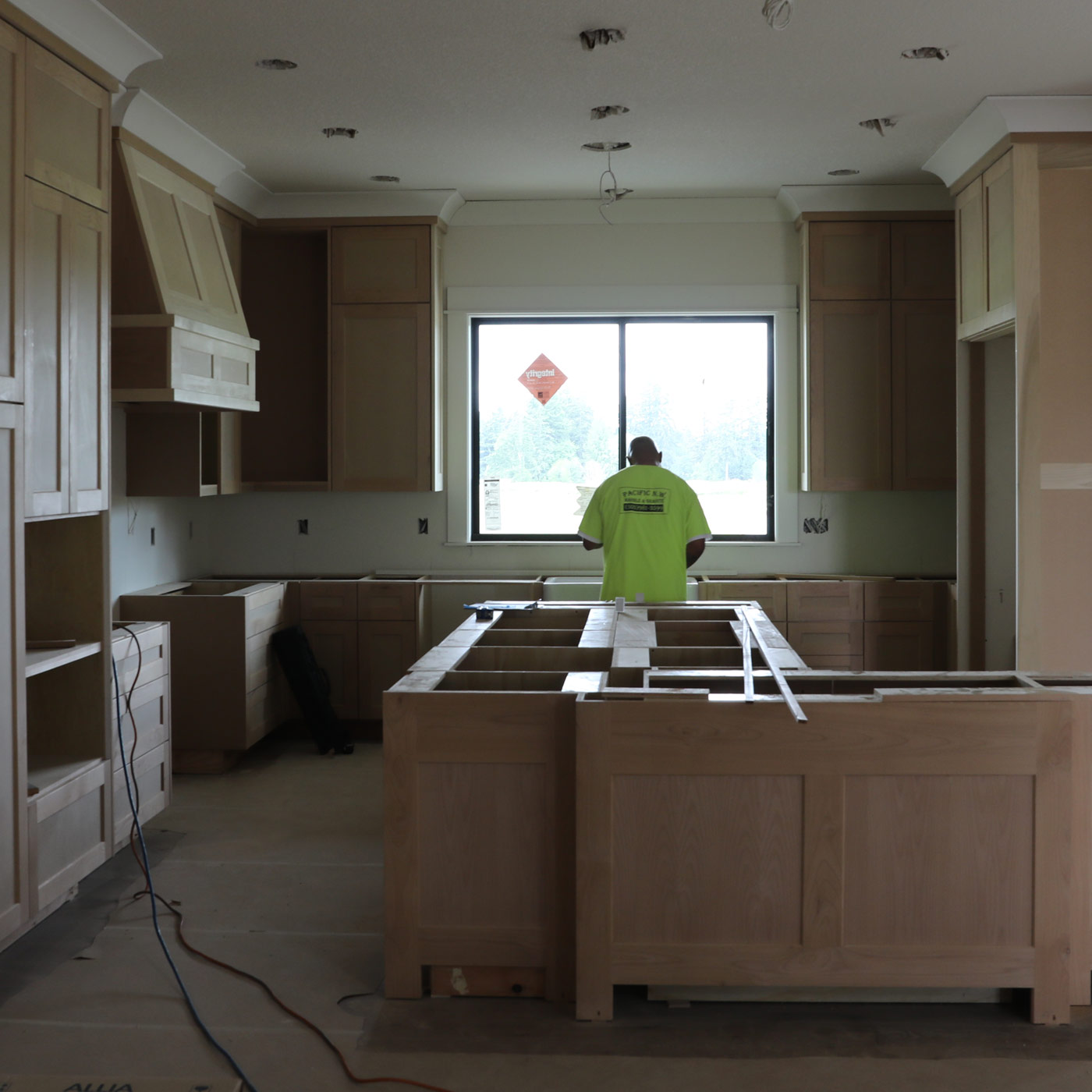 luxury modern farmhouse kitchen in beaverton offers a relaxed and refined approach to golf course living and an open feel