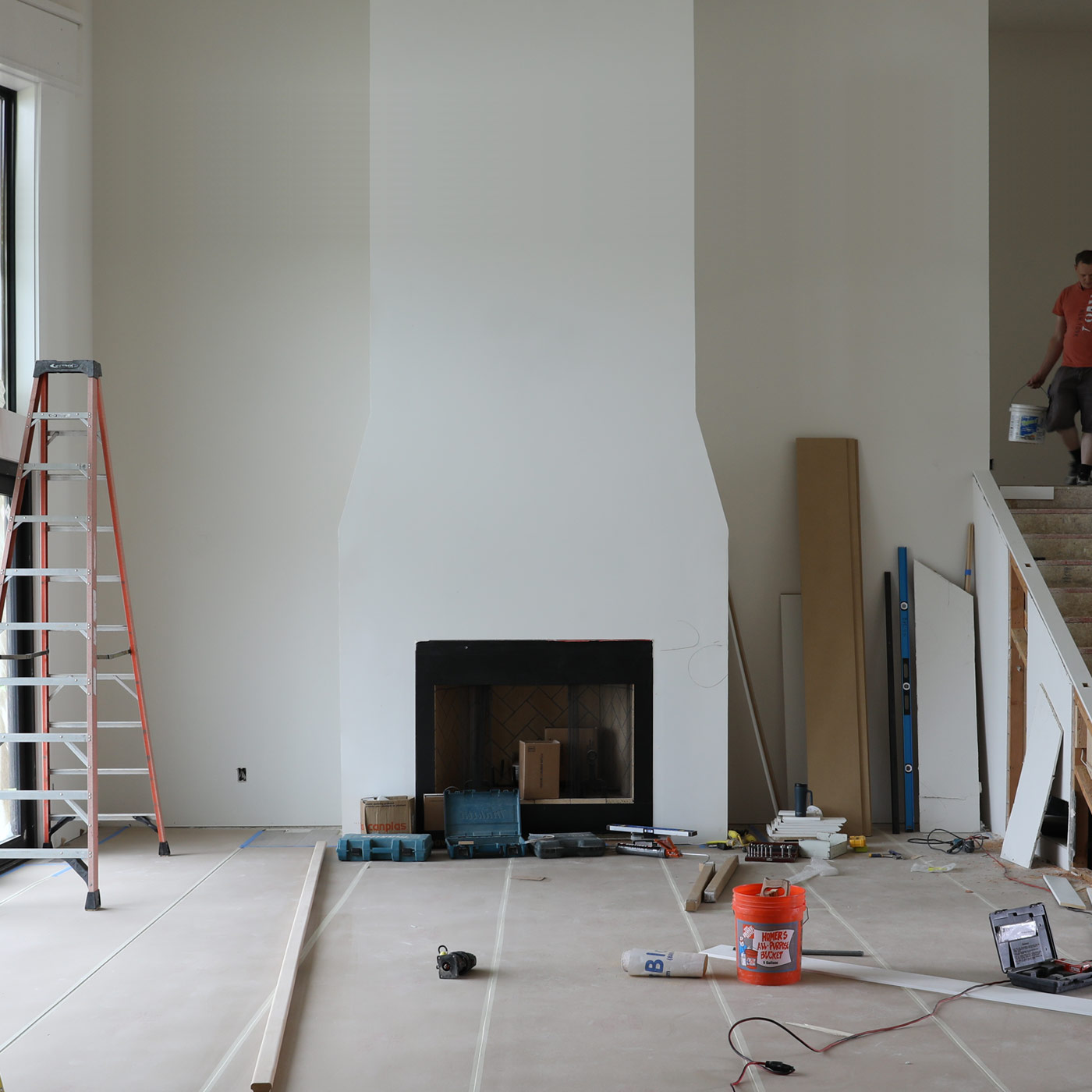 luxury modern farmhouse living room in beaverton offers a relaxed and refined approach to golf course living and an open feel